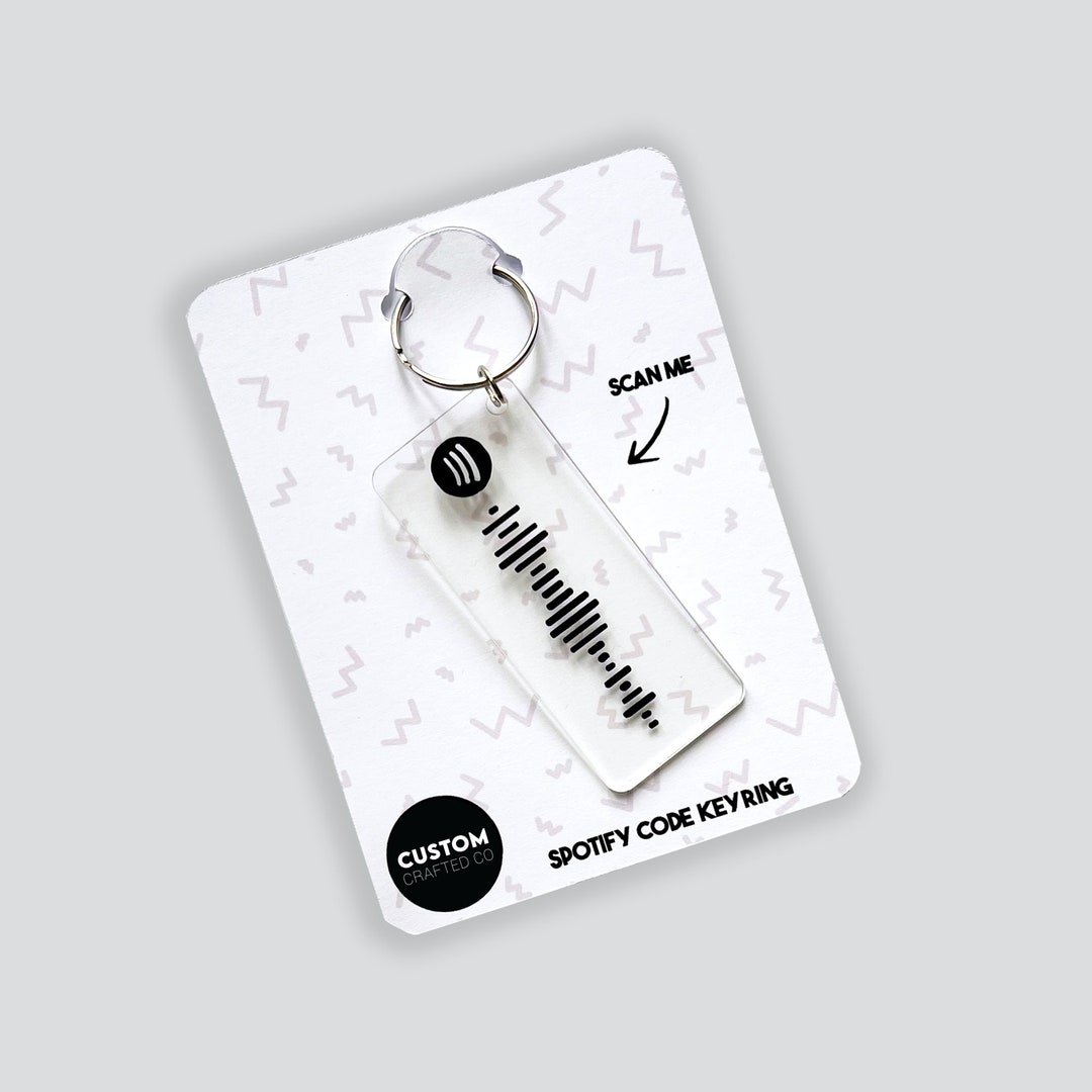 Personalised Spotify Keyring / Music Keychain / Personalised Keyring ...