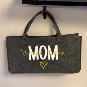 Personalisierte Filztasche Initiale Name | Markttasche | Personalisiertes Geschenk | Individuelle Geschenke | Einkaufstasche
