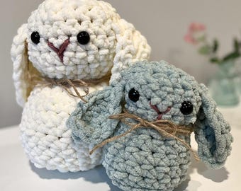 No-Sew Crochet Bunny Pattern l Beginner Friendly Spring Amigurumi Digital Download