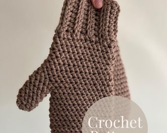 Easy Ribbed Mittens Crochet Pattern | Modern Textured Winter Hand Warmers PDF Tutorial