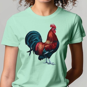 Funny Chicken tshirt, Rooster T-Shirt, Chicken shirt, Farm Animal Tee, funny chicken shirt, Gift for Bird Lover, gift for her, gift for him