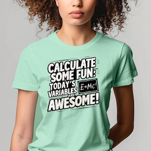 T-shirt professeur de mathématiques : calculez en vous amusant, t-shirt EMC2