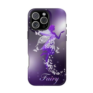 Fairy Tale iPhone Case: Starry Night Butterfly Design, MagSafe Compatible