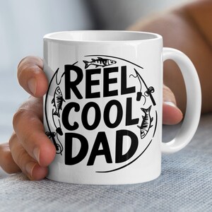 Reel Cool Dad Angelbecher, perfektes Geschenk für Fischer-Väter, Kaffeetasse zum Vatertag