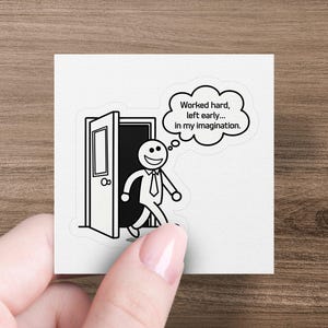 Funny Work Stickers Pack, Work Jokes Stickers, Hilarious Corporate Gifts, Work Memes and Humor Quotes Stickers, Office Prank Gifts