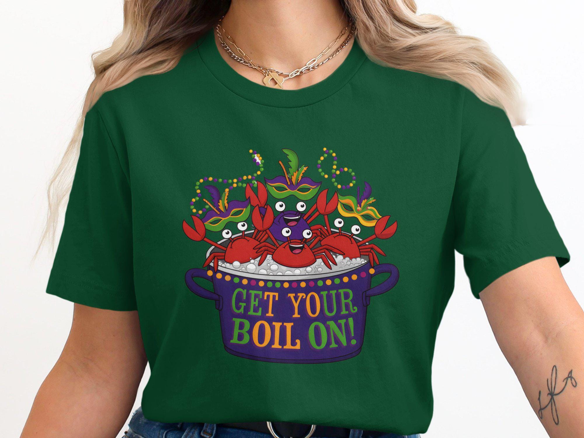 マルディグラクラブTシャツ：ニューオーリンズカーニバルTシャツ 