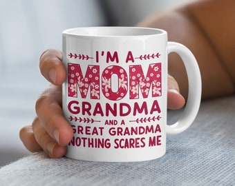 Taza de café para abuela, regalo divertido para mamá, regalo para el Día de la Madre (opciones de 325 ml y 440 ml)