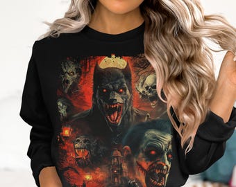 Werewolf Vampire Zombie T-Shirt: Scary Halloween Graphic Tee
