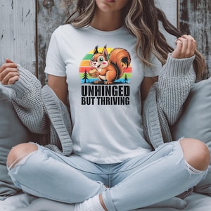 Cute Squirrel T-Shirts, Retro Animal Tees, Funny Wildlife Shirt, Nature Lover Gift, Colorful Graphic Tee, Unique Squirrel Design