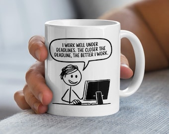 Work Jokes Tasse: Humorvoller Büro Gag Geschenk