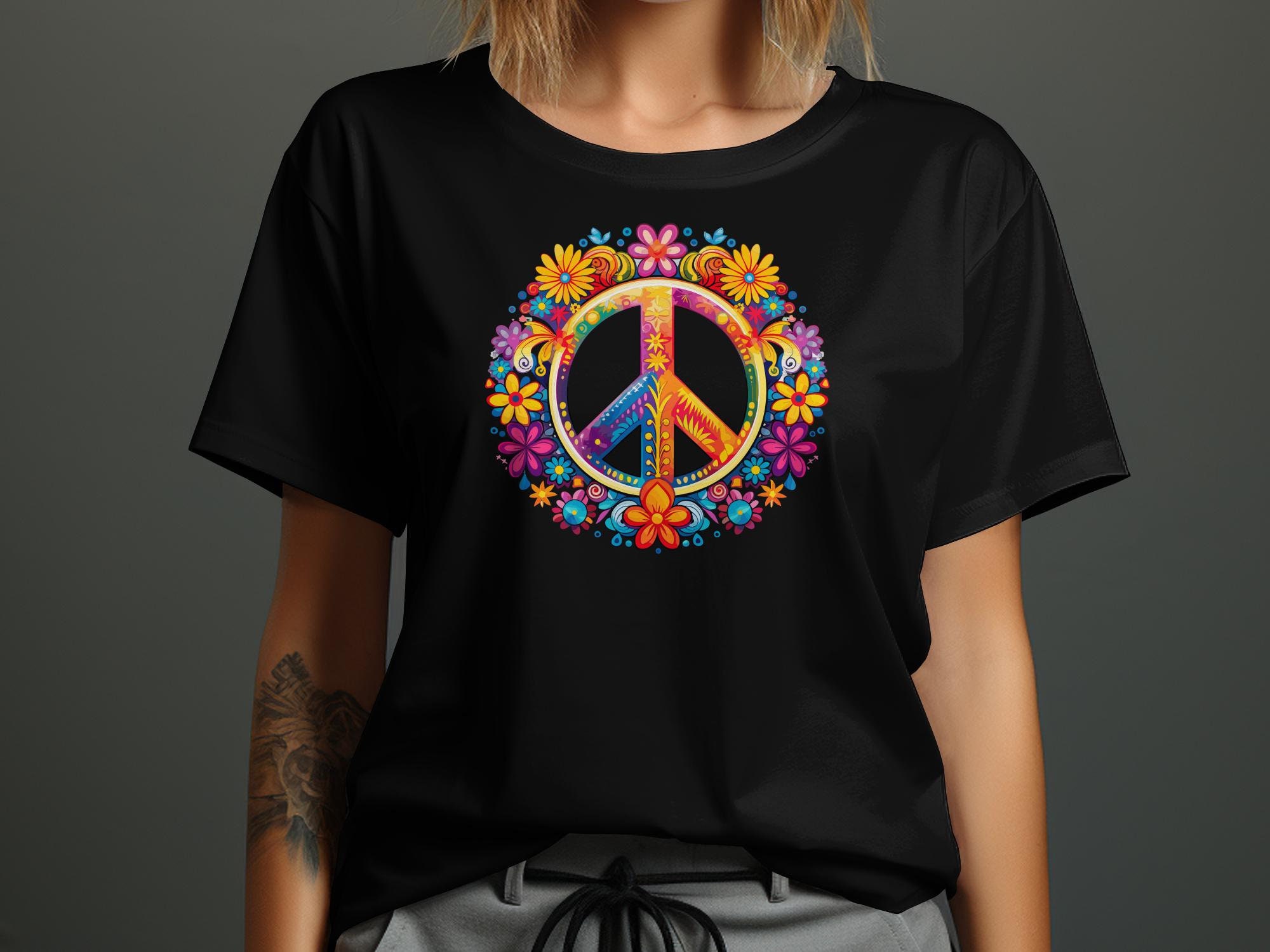 トップス Tribu-to Love Peace Flower-T Love Peace & Flower Cropped Long Sleeve Tee - Gloria's Flower