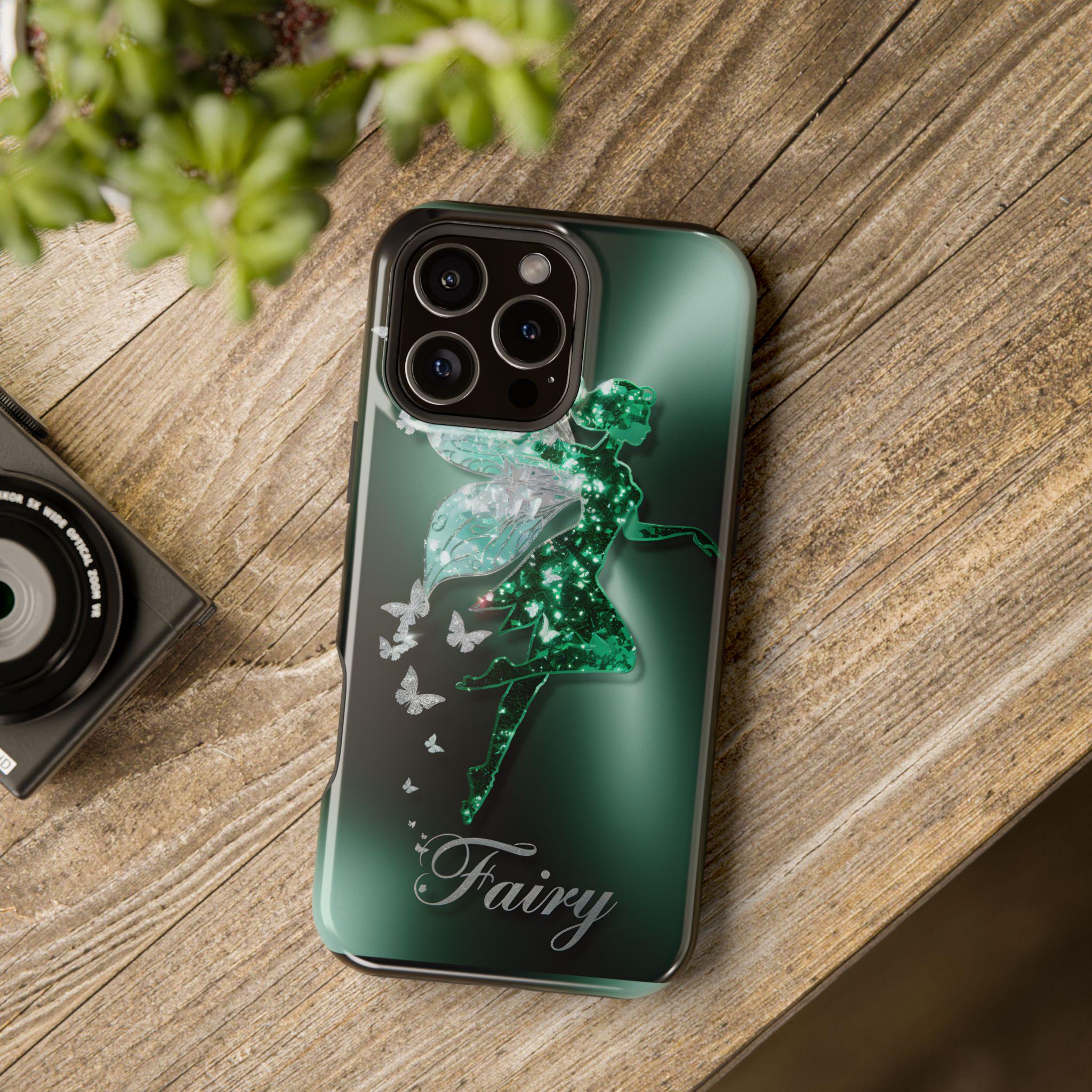 フェアリーテイル iPhone ケース: 魔法の蝶のデザイン、洗練された保護