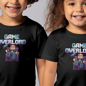 Game Overlord T Shirt, Gamer Gift Tee, Video Game Lover Shirt, Gaming T Shirt, Game Enthusiast Apparel, Cool Gamer Top