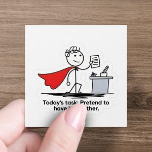 Adesivi divertenti per il lavoro, citazioni umoristiche per l'ufficio, adesivi meme per il lavoro, regali divertenti per i colleghi, regali per il capo responsabile, idee regalo sciocche per l'ufficio