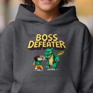 Game Boss Defeater T-Shirt, Funny Gamer Gift, Cool Geek Gaming Tee, Retro Pixel Art Design, Unique Gamer Apparel, Gift for Gamers