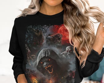 Scary Werewolf Halloween T-Shirt: Horror Graphic Tee