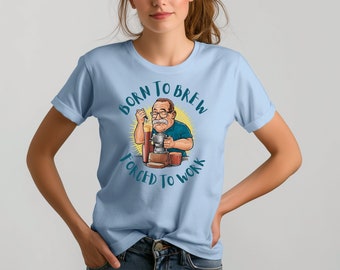 Born to Brew Barista T-Shirt: Coffee Lover Graphic Tee