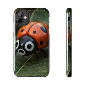 Cute Ladybug Phone Cover - Cute Protective Ladybug iPhone Case, Adorable Insect Design Cell Phone Case, Perfect Gift for Bug Lovers