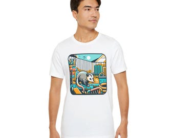 Lustiges Opossum T-Shirt: Retro Tierliebhaber T-Shirt