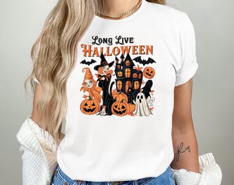 Vintage Halloween T-Shirt, Spooky Witch, Retro Party Tee