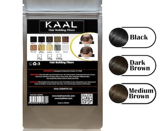 KAAL Hair Fiber Refill Pack | 3 Size 3 Colors Hair Powder, Hair Fibers for Those Experiencing Hair Loss, Hair Powder for Men - Women