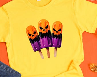 Paletas espeluznantes PNG: Archivo digital de Halloween Summerween