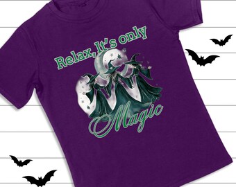 Witches Under Moon PNG: Mystical Halloween Sublimation Design (Digital Download