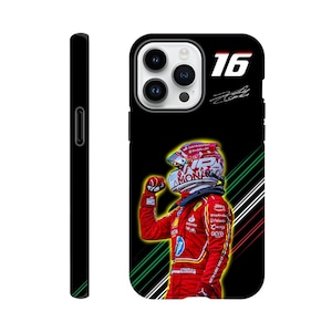 Charles Leclerc Ferrari F1 Handyhülle, F1 Fan Geschenk