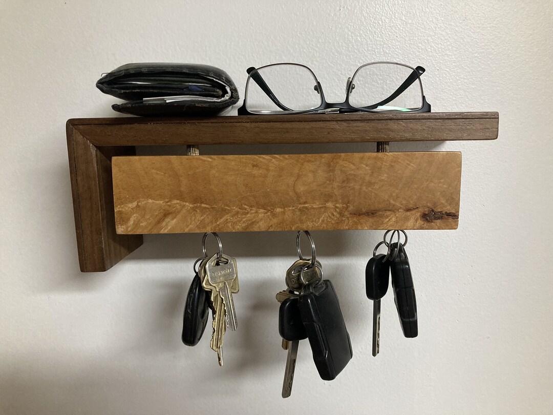 Key Holder With Shelf, Wall Mounted, Hallway Organizer