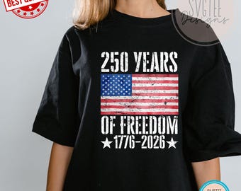 250 Years of Freedom PNG, USA Flag Clipart (Digital Download)
