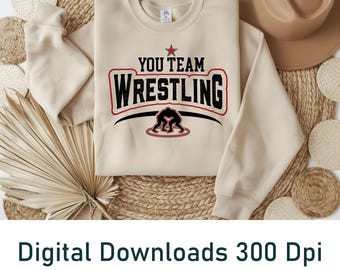 Plantilla SVG de equipo de lucha libre: Archivo de corte para Cricut y Silhouette (Descarga digital)