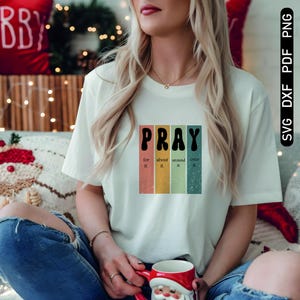 Pray Over It SVG: Christian Bible Verse Design (Digital Download