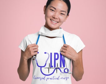 LPN-t-shirt, legitimerad praktisk sjuksköterska, LPN-t-shirt, vårdbiträde-t-shirts, LPN-sjuksköterska, sjuksköterskeskylt, sjukskötersket-t-shirt