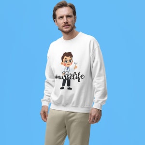 Nurse Life Sweatshirt, Nursing Sweater, Registered Nurse Crewneck, Cute Nurse Sweater,