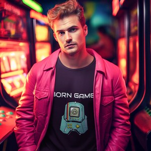 Gamer T shirt, Born Gamer Shirt, Classically Trained Gamer T-Shirt, Retro Gaming Controller Shirts, Men&#39;s T shirt,