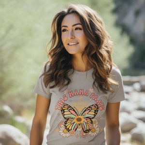 Mama Prays Shirt, Praying Mom, Praying Mama T-Shirt, Catholic Mom Tee, Christian Shirt for Mother, Mama Prays All Day Shirt, Butterfly mom