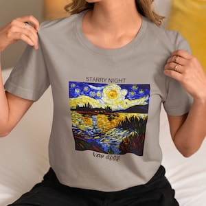 Vincent Van Gogh, Vincent Van Gogh Tshirts, Starry Night by Vincent Van Gogh Shirts, Van Gogh Shirt, Art Print Shirts, Appreciation Van Gogh