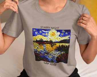 Vincent Van Gogh, Vincent Van Gogh Tshirts, Starry Night by Vincent Van Gogh Shirts, Van Gogh Shirt, Art Print Shirts, Appreciation Van Gogh