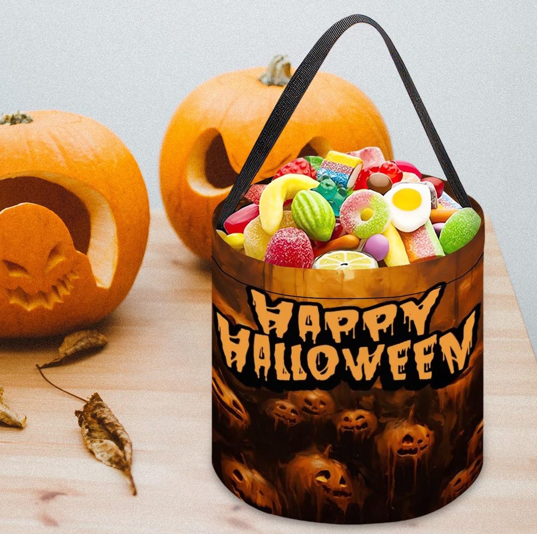 Halloween Candy Buckets, Trick or Treat Bag, Trick-or-treat Bucket ...