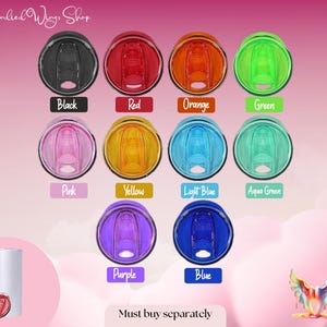 20oz Skinny Tumbler Lid Replacement Lids Tumbler Color Replacement Lids Colorful Plastic Tumbler Lids