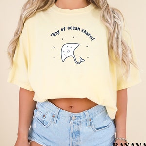 Ray of Ocean Charm Stingray Shirt, Stingray Tshirt Manta ray Tshirt Manta Ray Tee Comfortcolors T-shirt Ocean Animal Inspired Summer Shirts