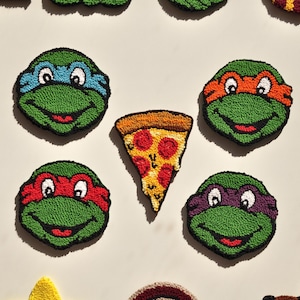 Turtle Punch Needle Coaster: Handmade Cartoon Mug Rug