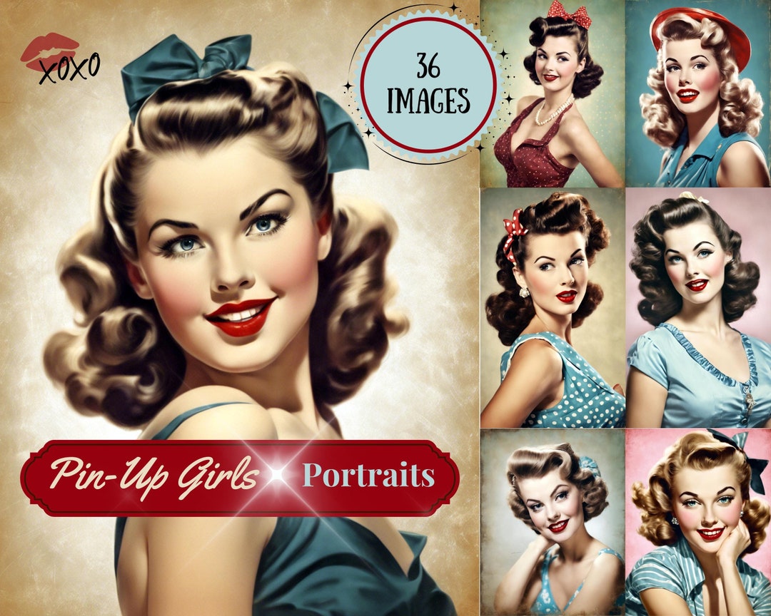 Pin up Girls Junk Journal Images, Pin up Girls Images, Pin up Girls ...