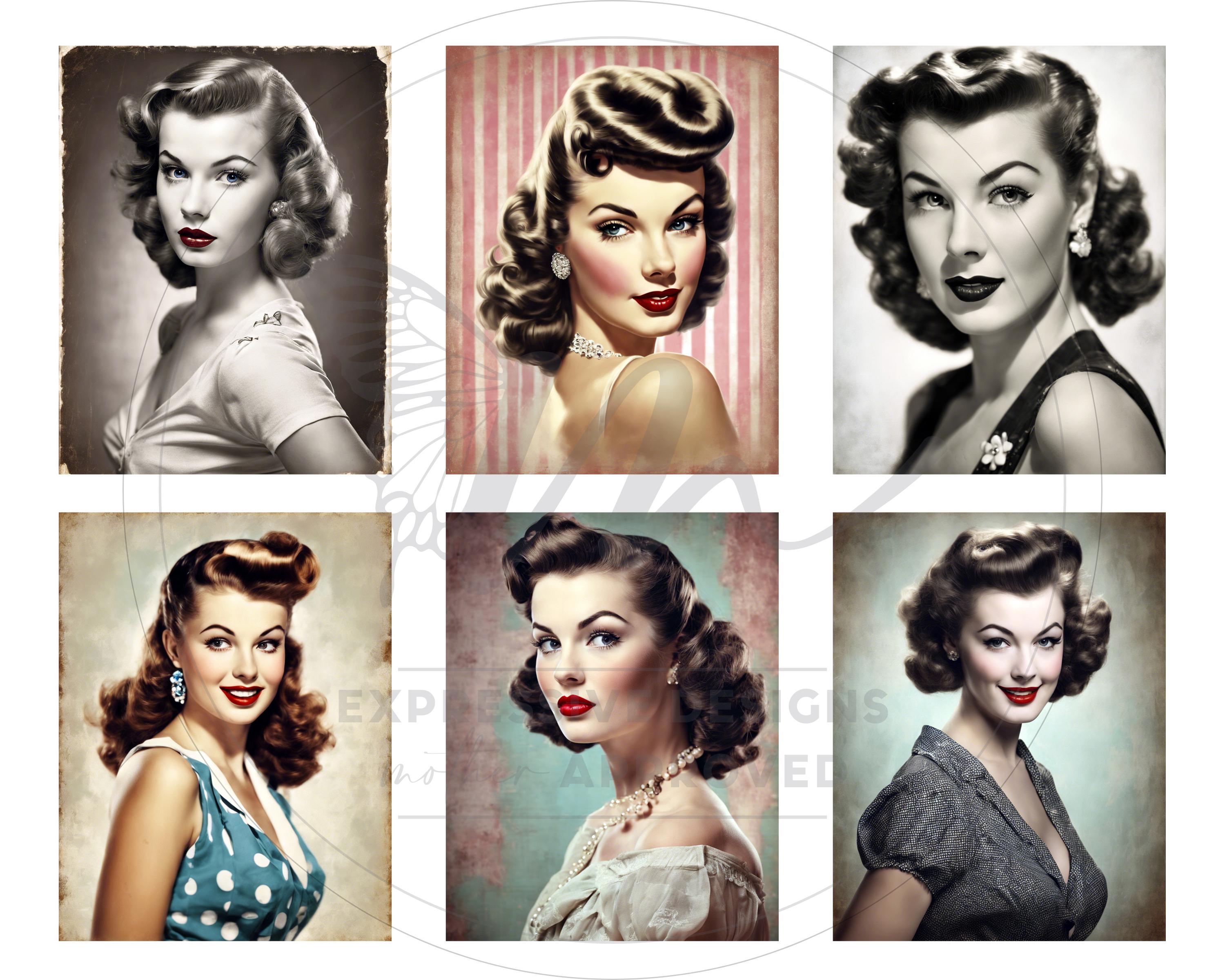 Pin up Girls Junk Journal Images, Pin up Girls Images, Pin up Girls ...