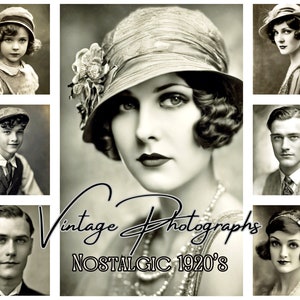 Fotografias Vintage, Imagens dos anos 1920, Cartões de Diário de Lixo de Fotografias Vintage, Imagens Nostálgicas - Retratos Sépia Nostálgicos dos anos 1920