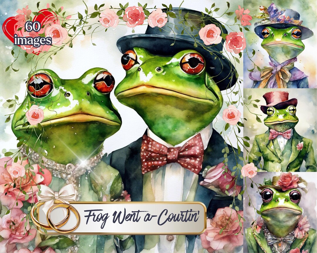 Frog Junk Journal, Frog Images, Frog Digital Art, Frog Printable, Frog ...