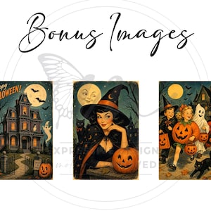 Vintage Halloween Images, Halloween Illustrations, Happy Halloween (Digital Download) image 8