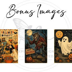 Vintage Halloween Images, Halloween Illustrations, Happy Halloween (Digital Download) image 9