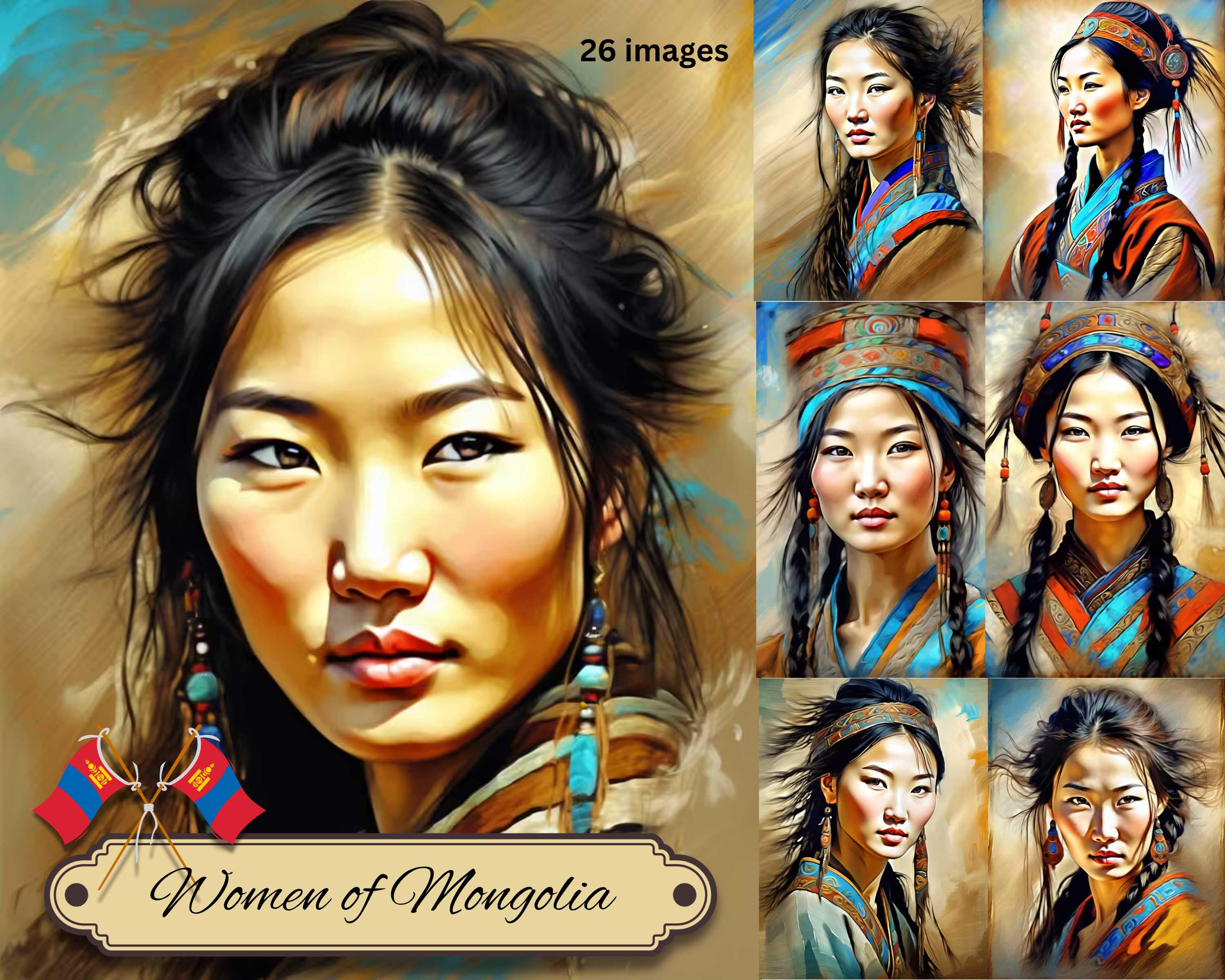 Mongolian painting - Etsy 日本