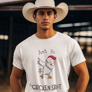 Lustiges Huhn Shirt,Hahn T-Shirt,Henne Shirt,Hahn Kampf Huhn Tshirt,Geschenk für Bauer,Ain&#39;t Yo Huhn SHIrT,Knebel Geschenk Shirt,Macho Henne